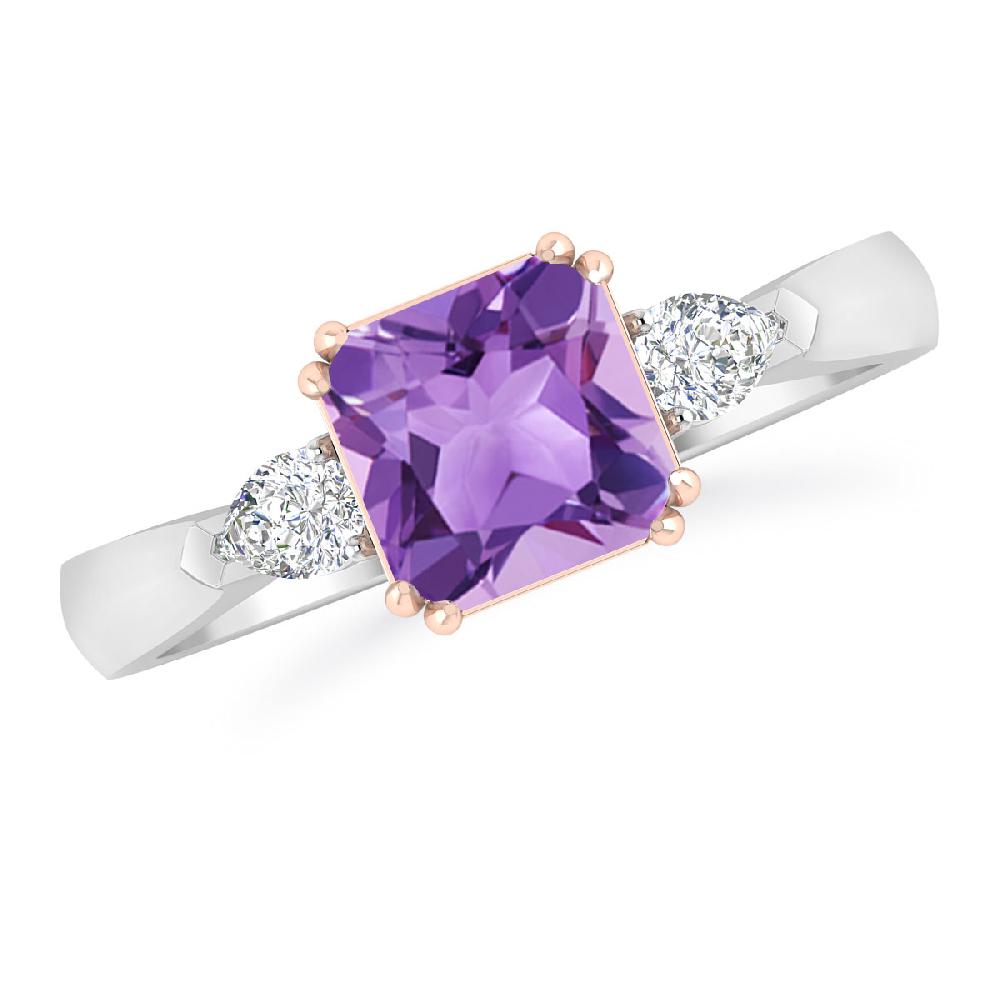 White Gold - Amethyst