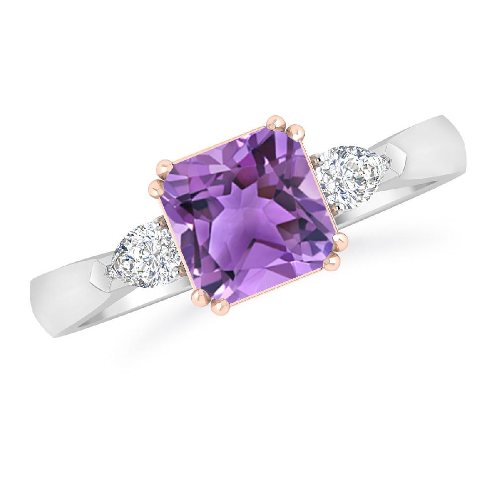 White Gold - Amethyst