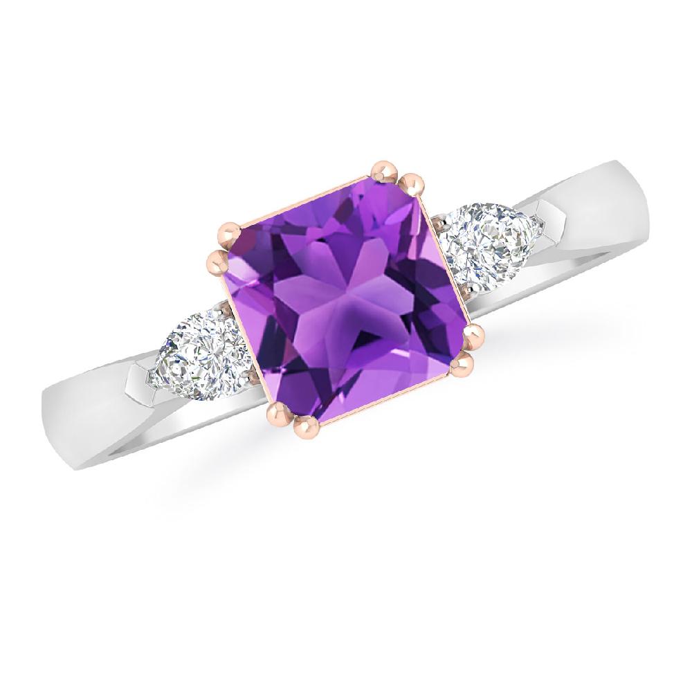 White Gold - Amethyst