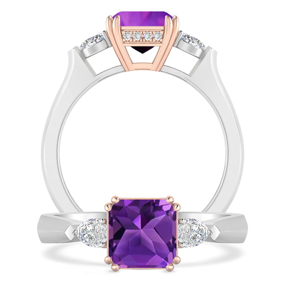 White Gold - Amethyst