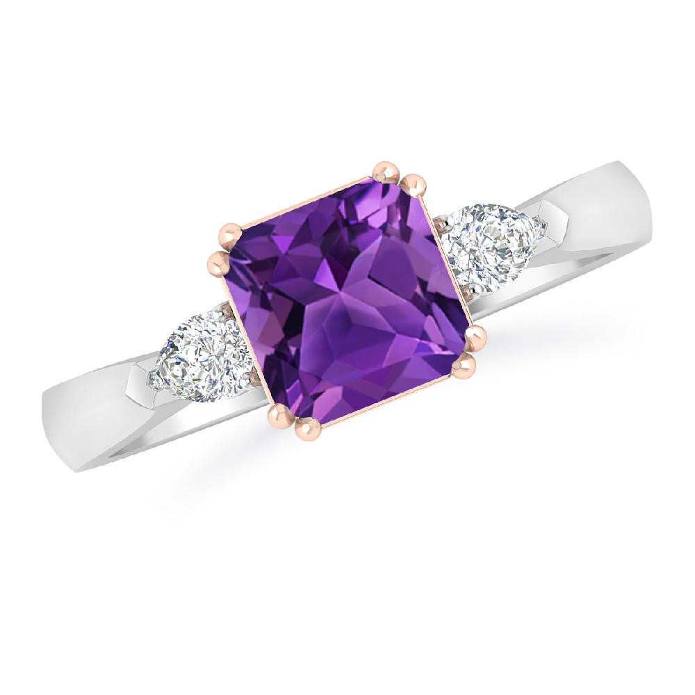 White Gold - Amethyst