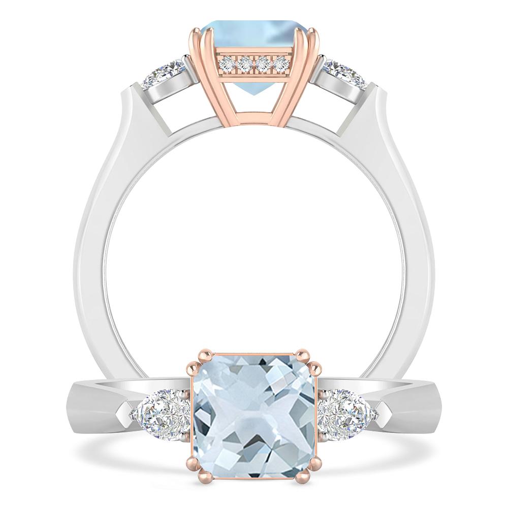 White Gold - Aquamarine