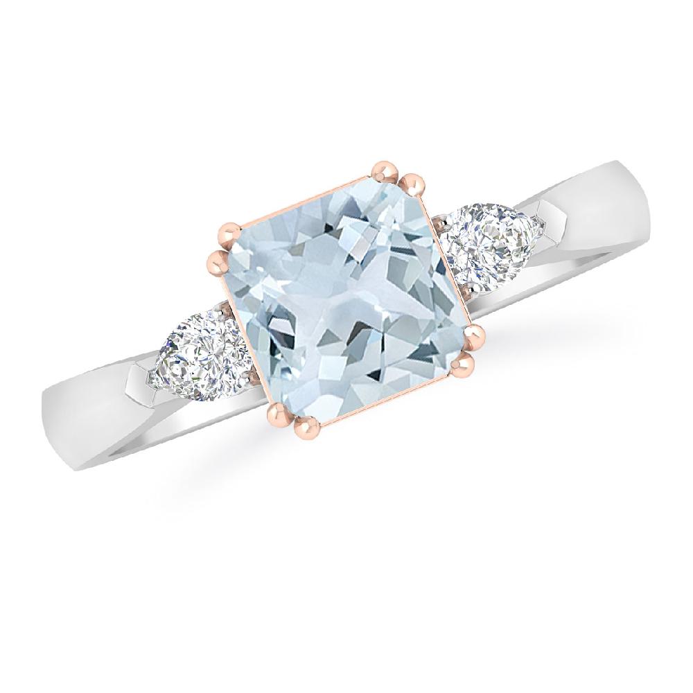 White Gold - Aquamarine