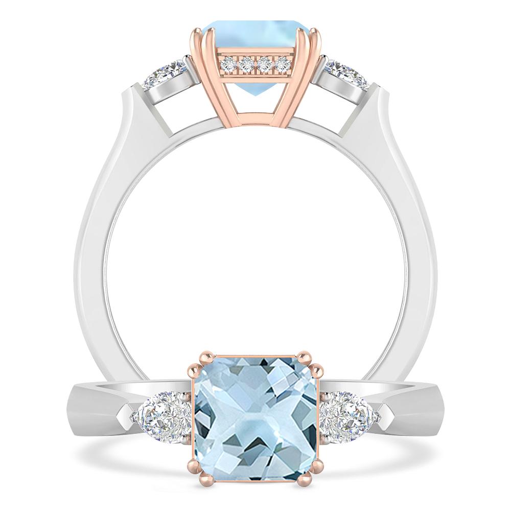 White Gold - Aquamarine