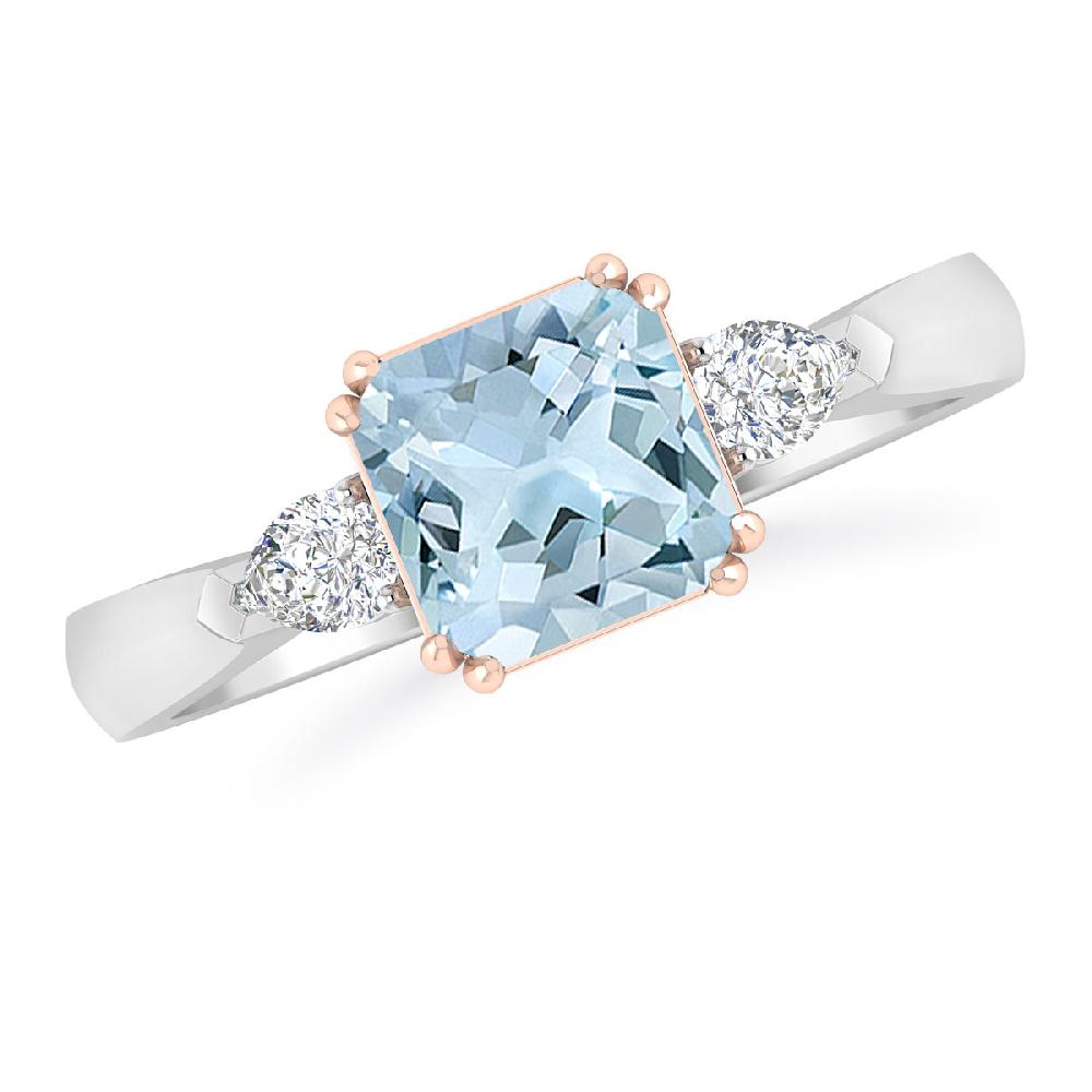 White Gold - Aquamarine