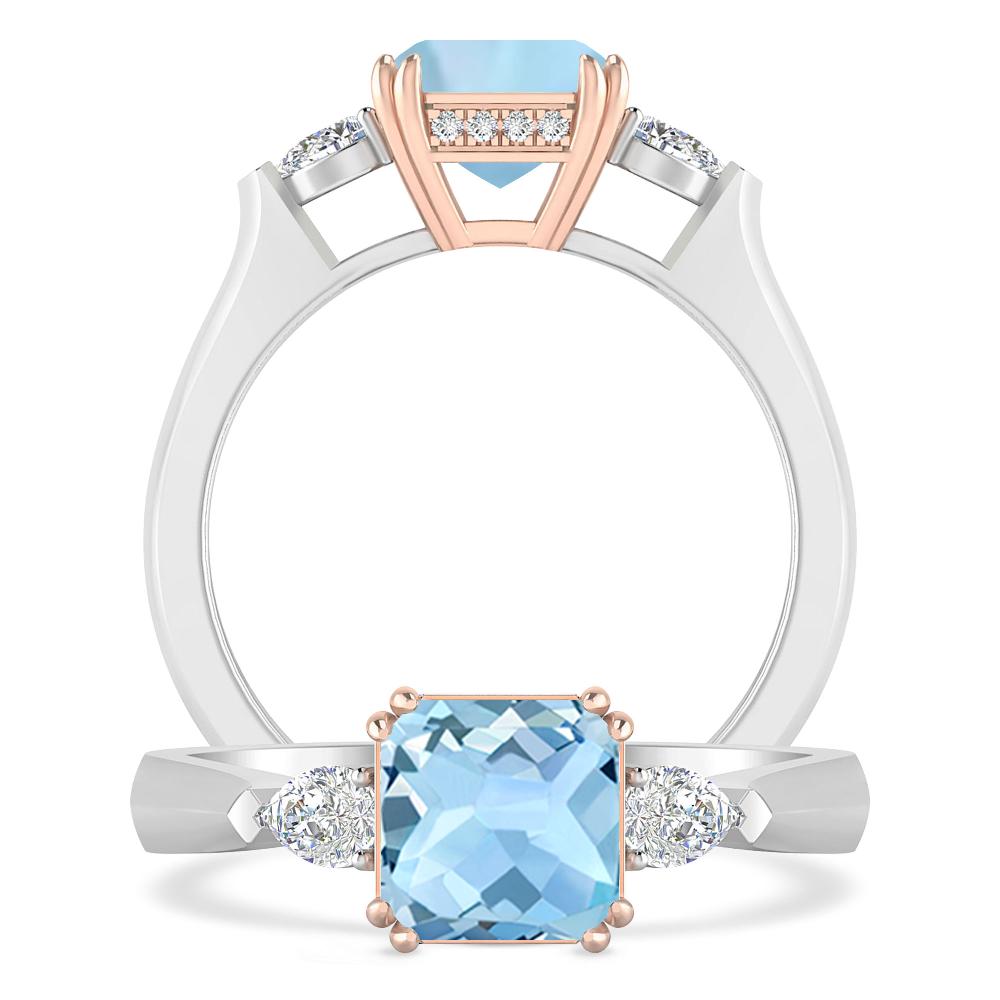 White Gold - Aquamarine