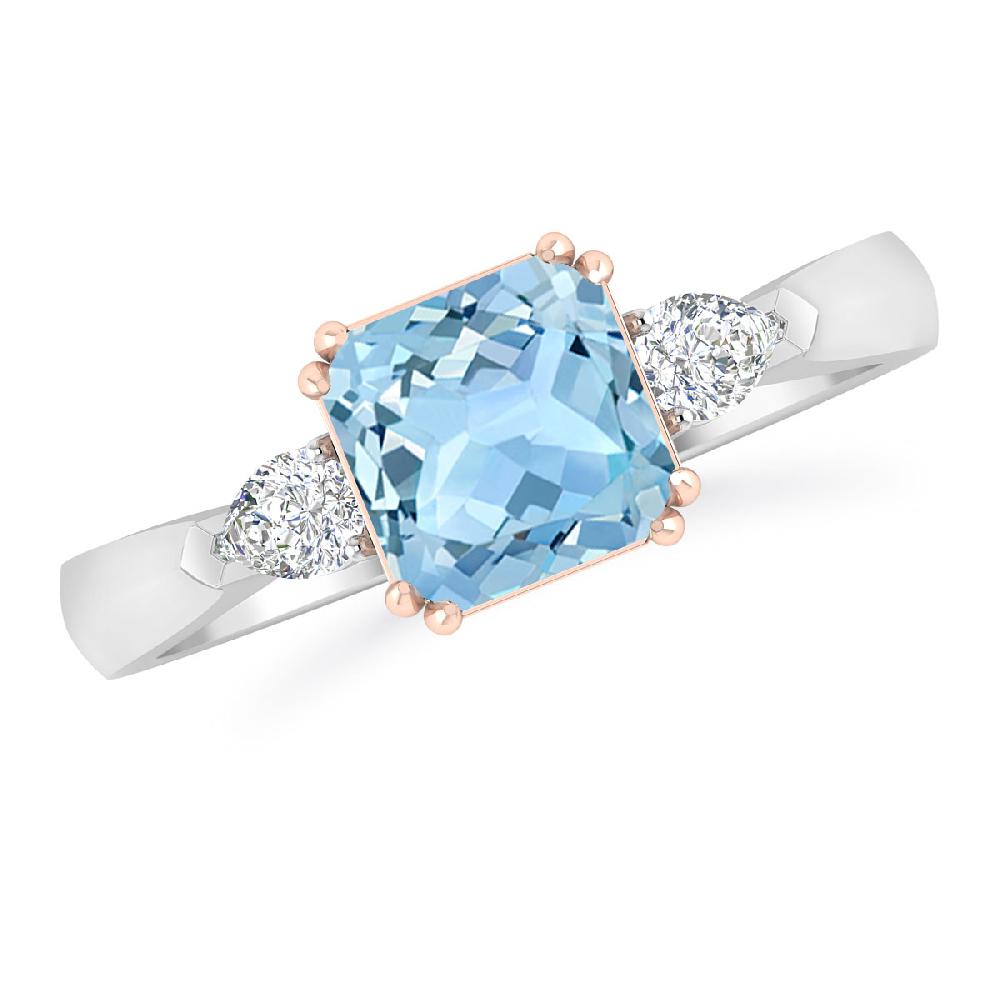 White Gold - Aquamarine