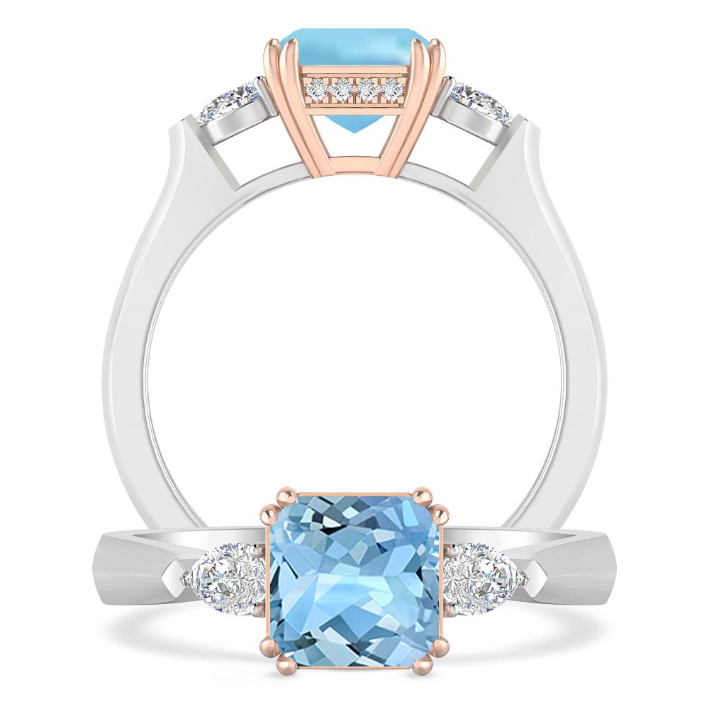 White Gold - Aquamarine