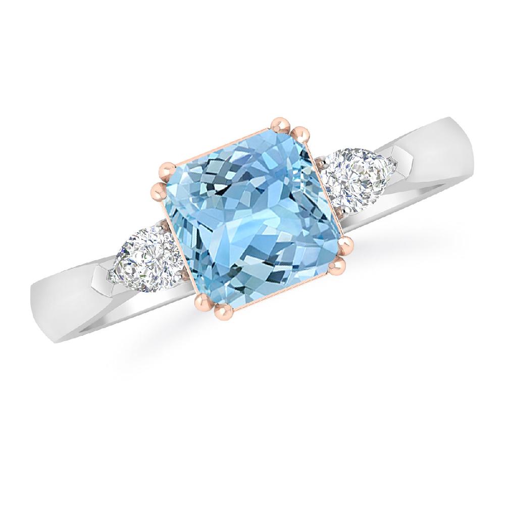 White Gold - Aquamarine