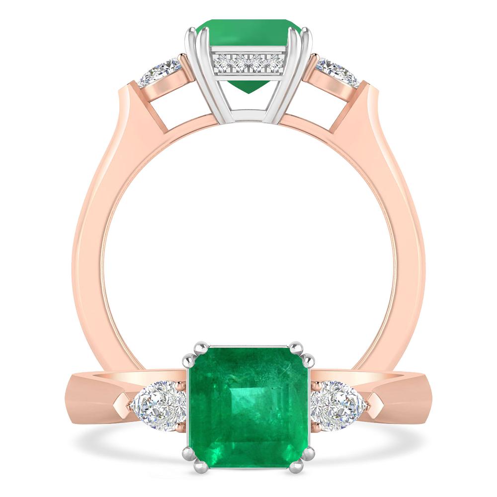 Rose Gold - Emerald