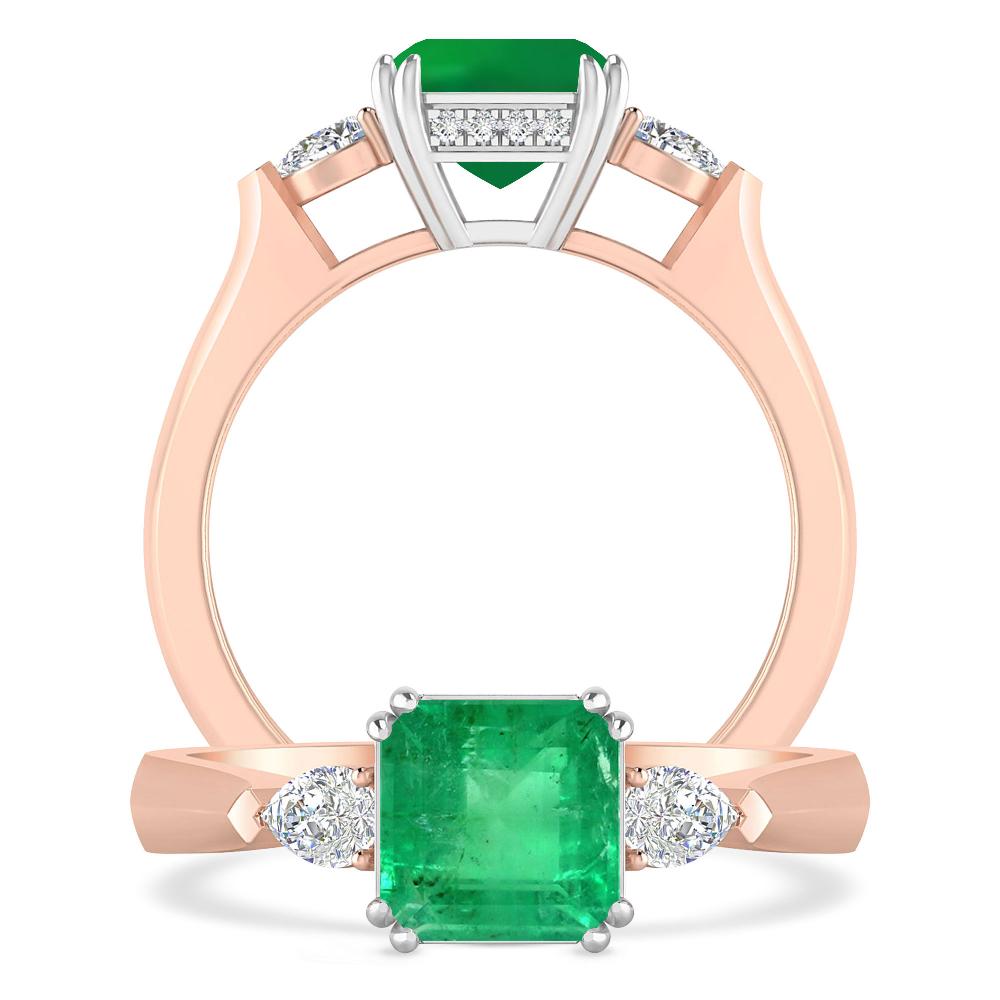 Rose Gold - Emerald