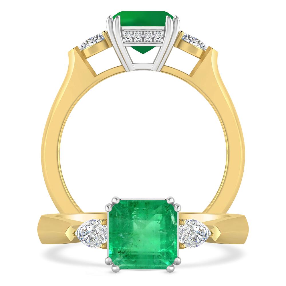 Yellow Gold - Emerald