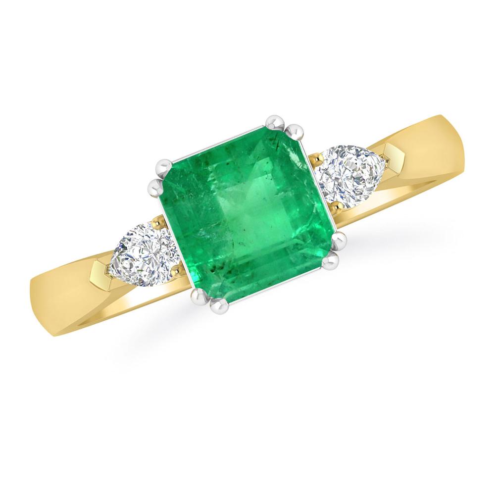 Yellow Gold - Emerald