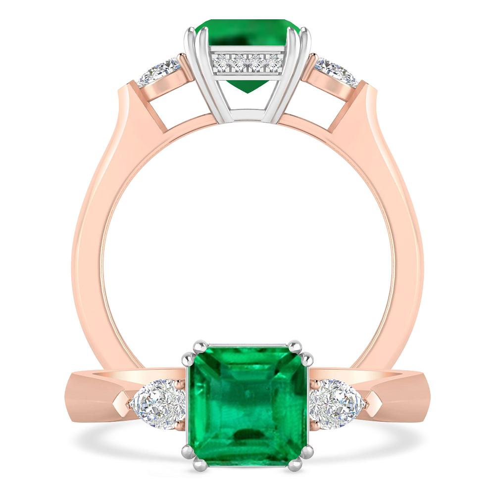 Rose Gold - Emerald