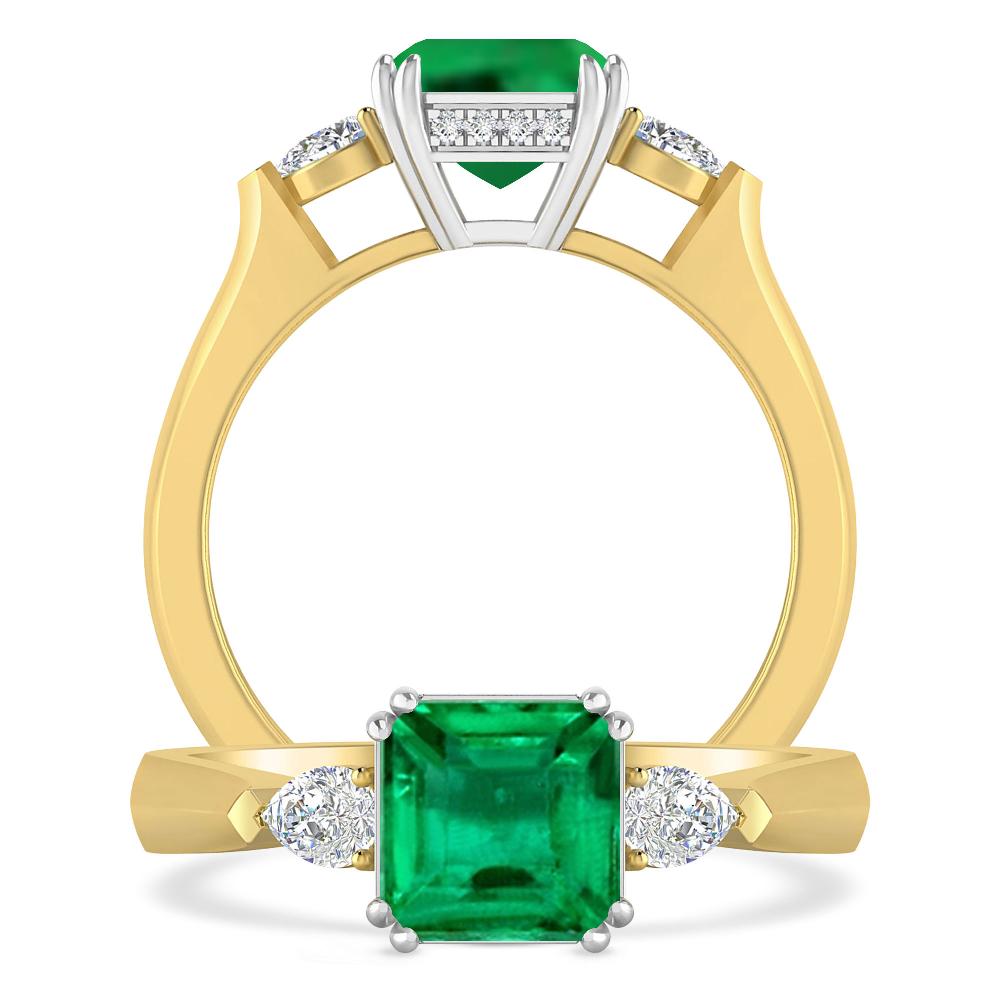 Yellow Gold - Emerald