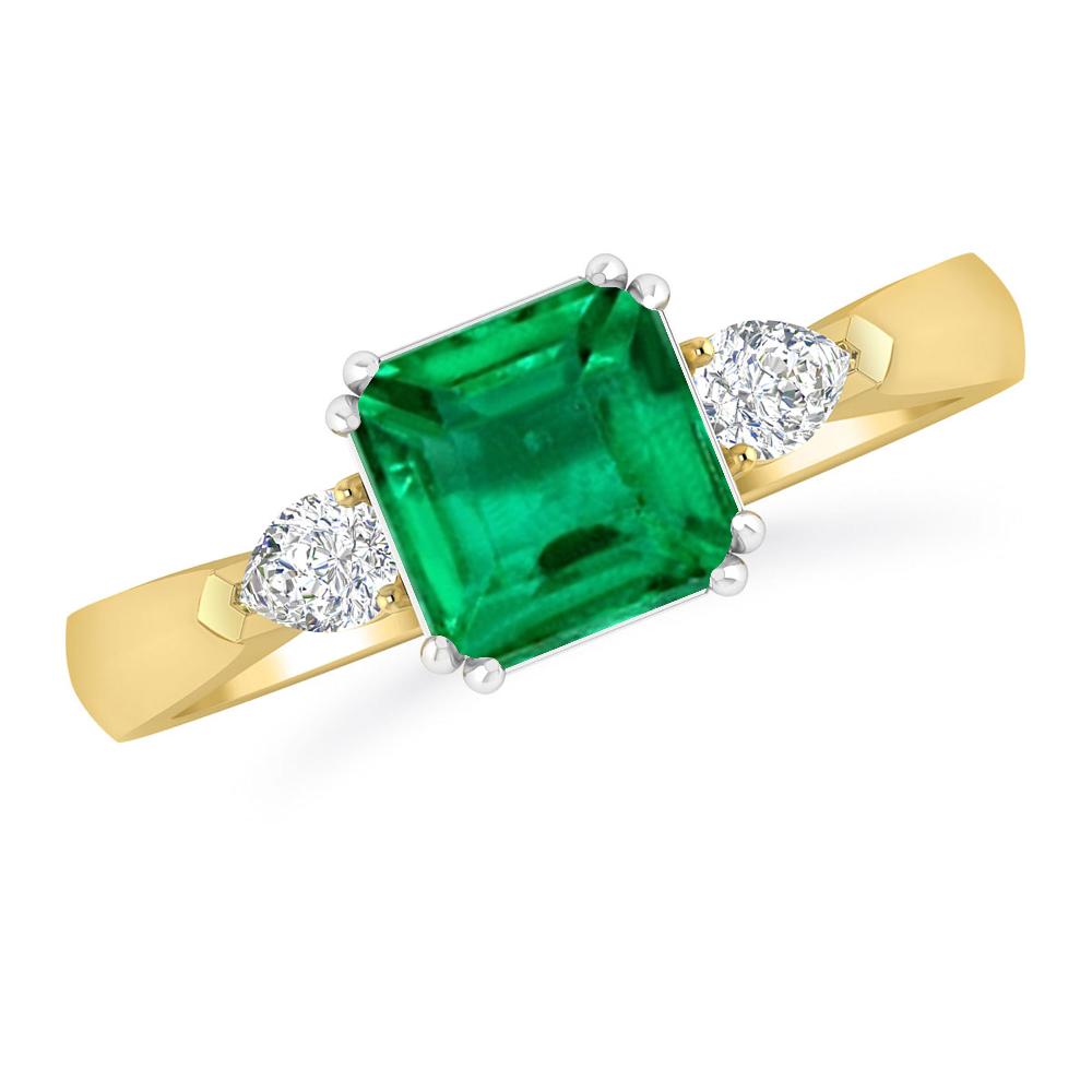 Yellow Gold - Emerald