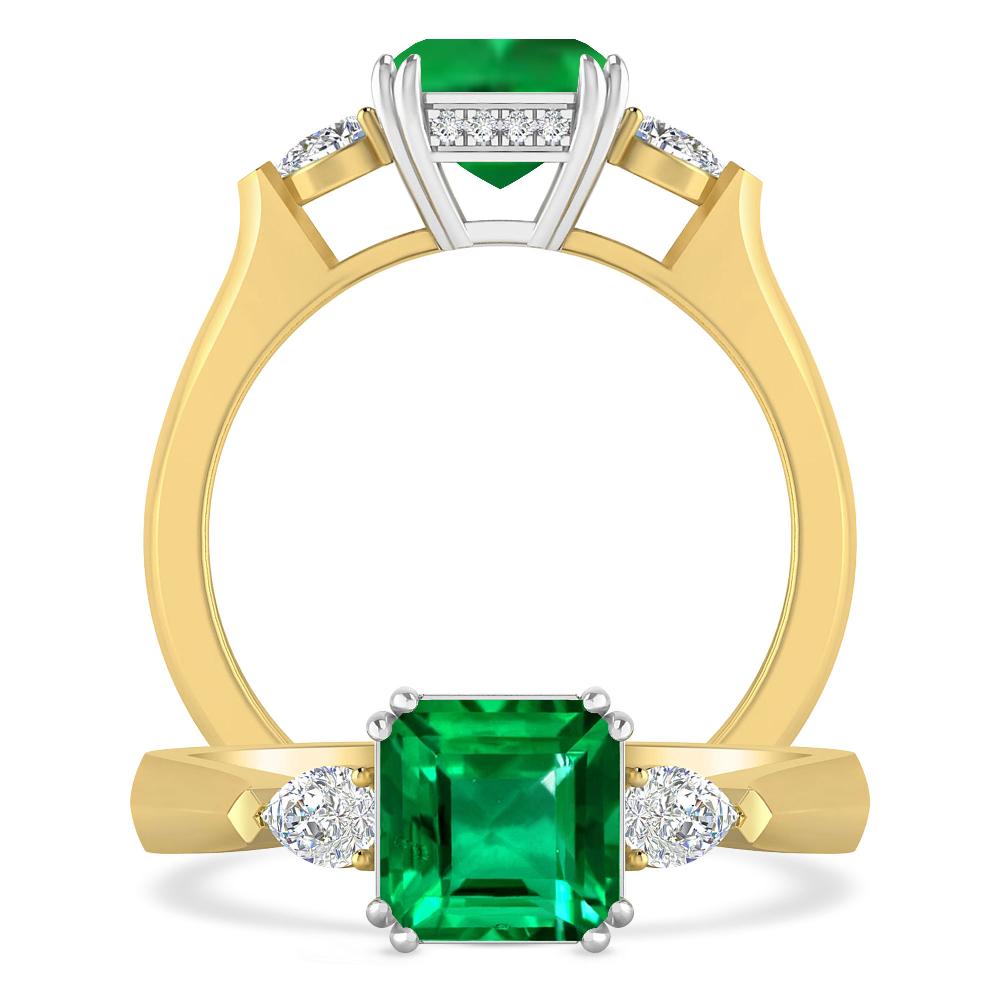 Yellow Gold - Emerald