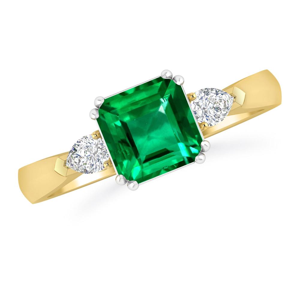 Yellow Gold - Emerald