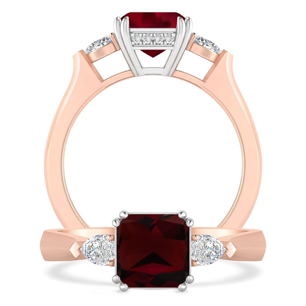 Rose Gold - Garnet