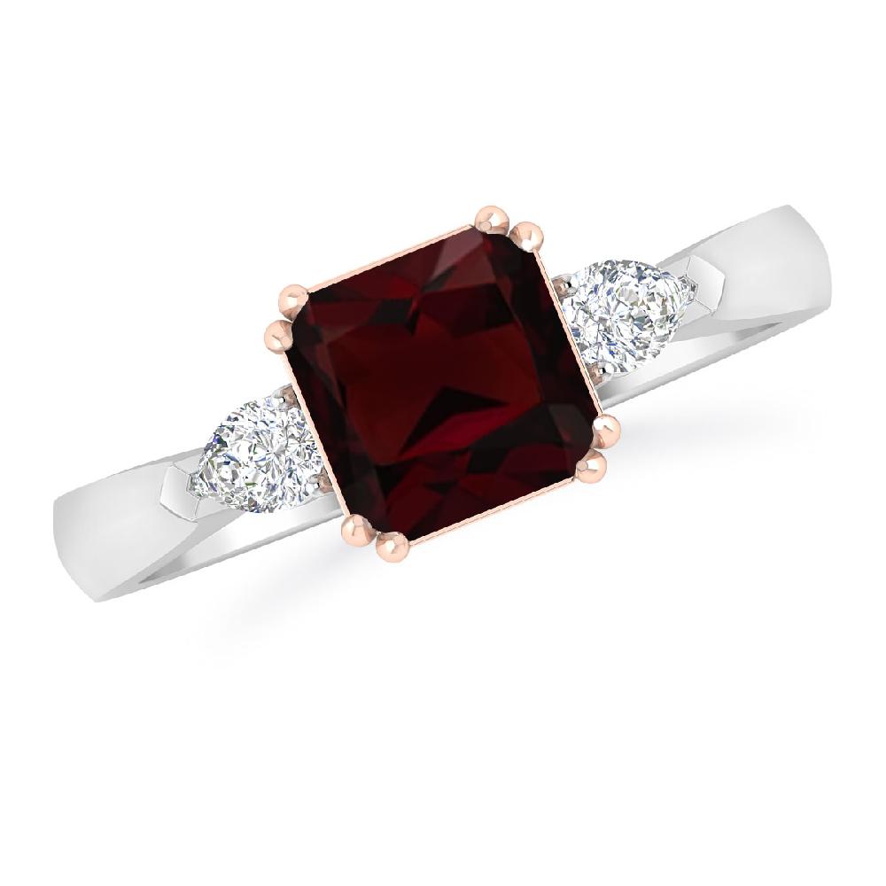 White Gold - Garnet