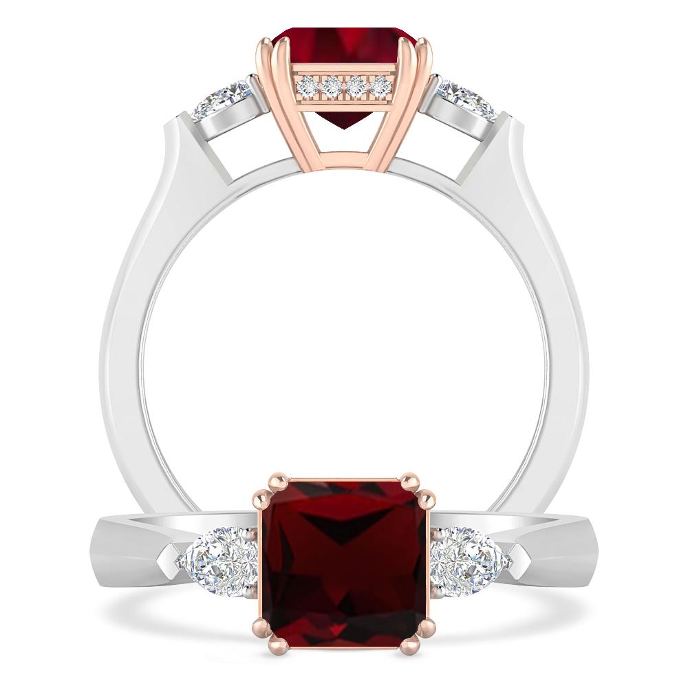 White Gold - Garnet