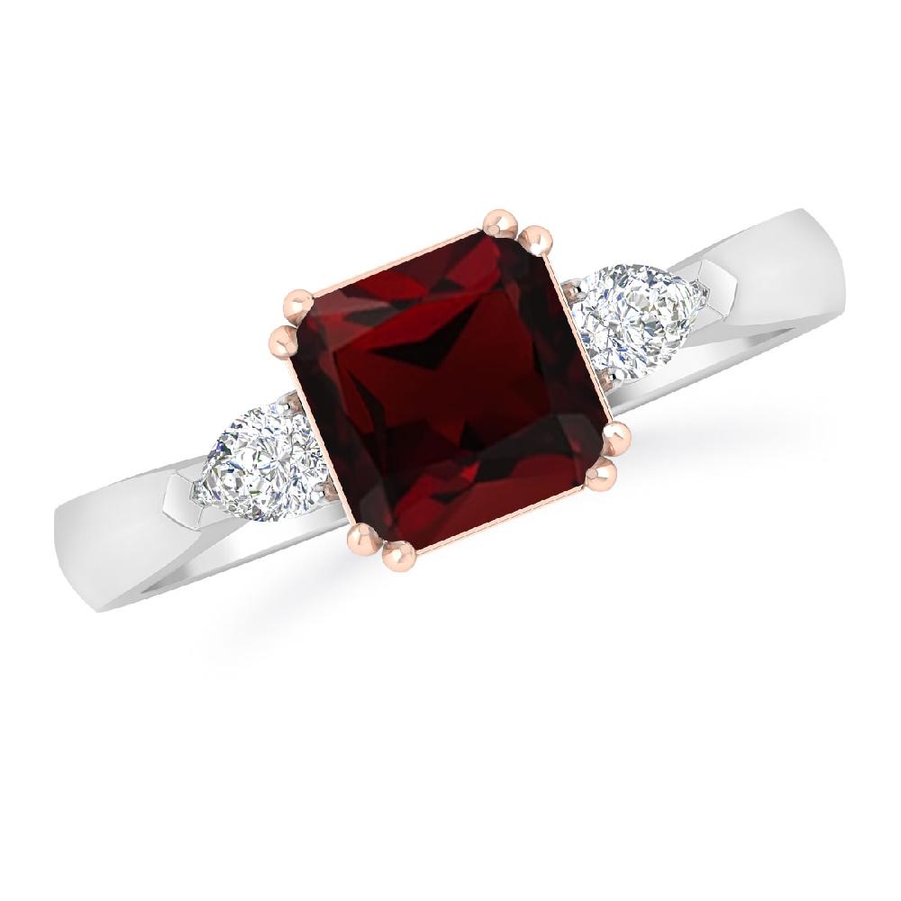 White Gold - Garnet