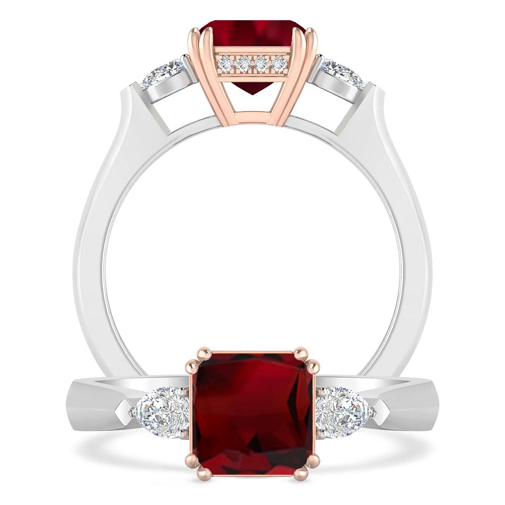 White Gold - Garnet