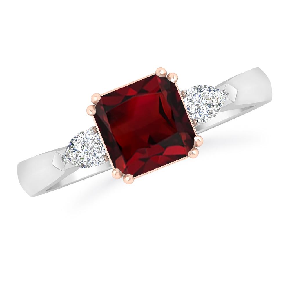 White Gold - Garnet