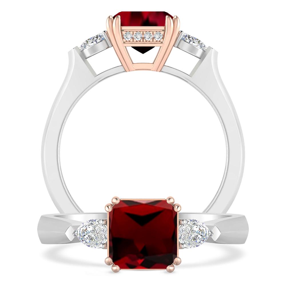 White Gold - Garnet