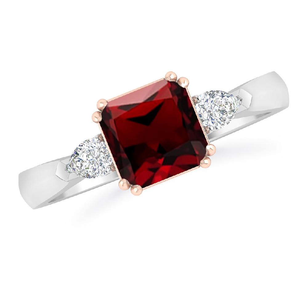 White Gold - Garnet