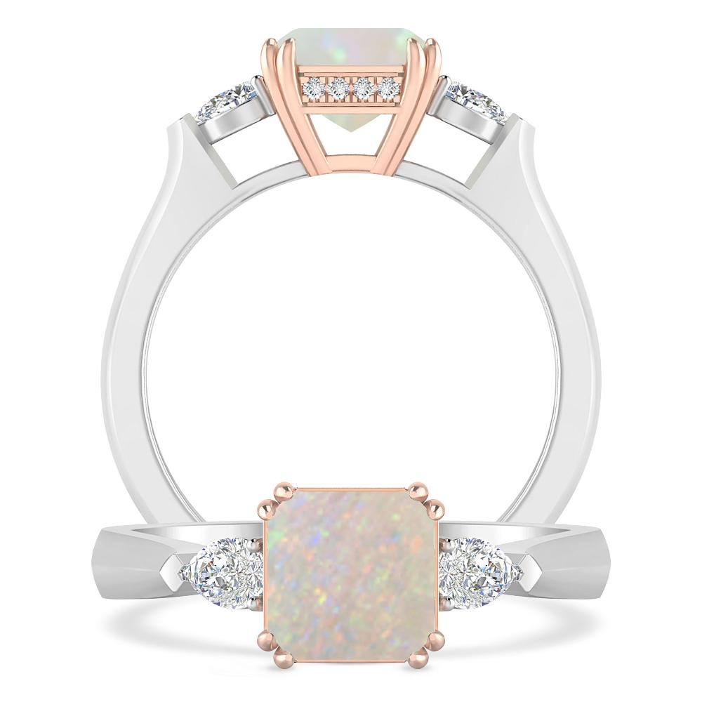 White Gold - Opal