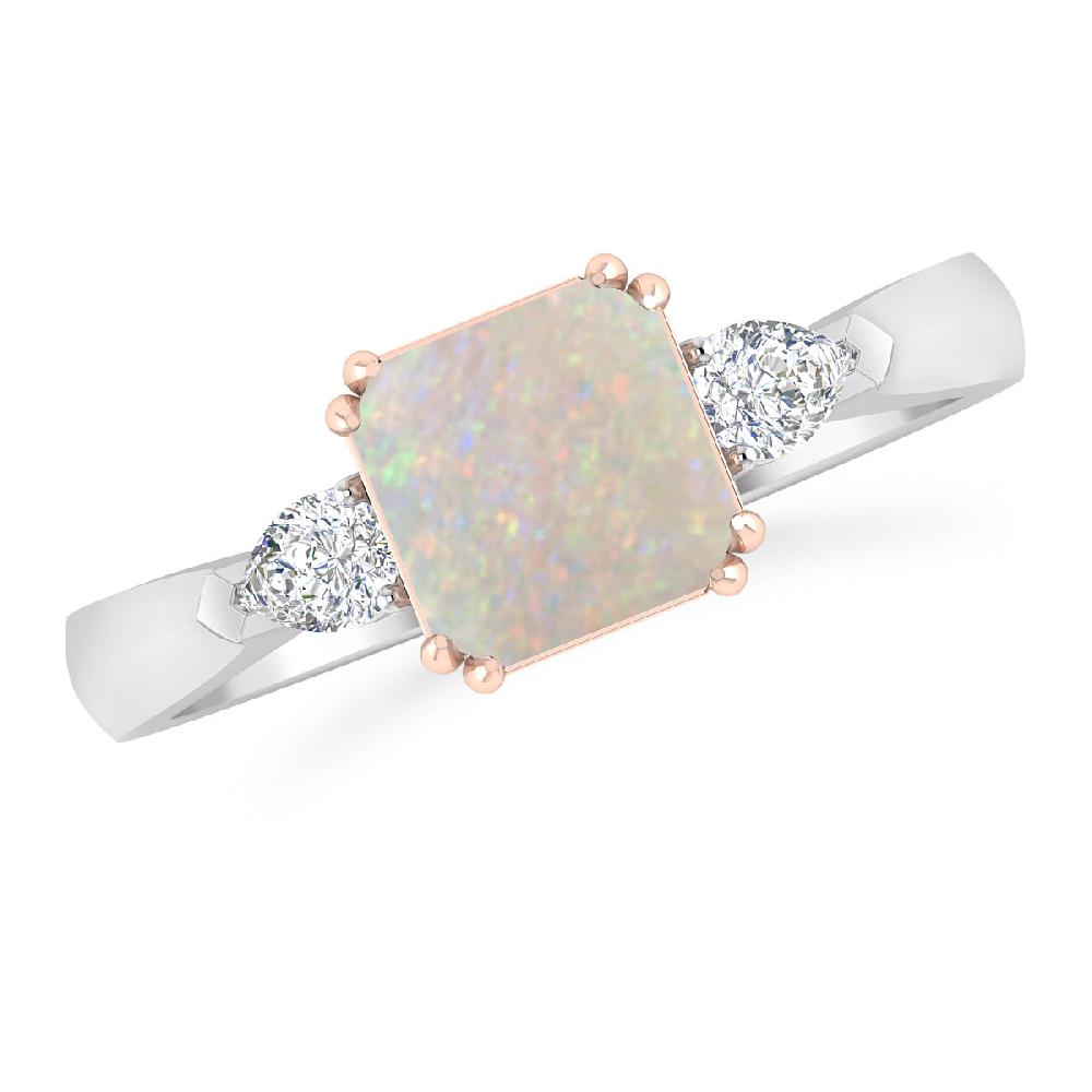 White Gold - Opal