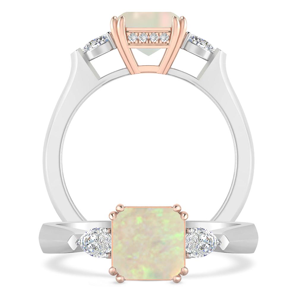 White Gold - Opal