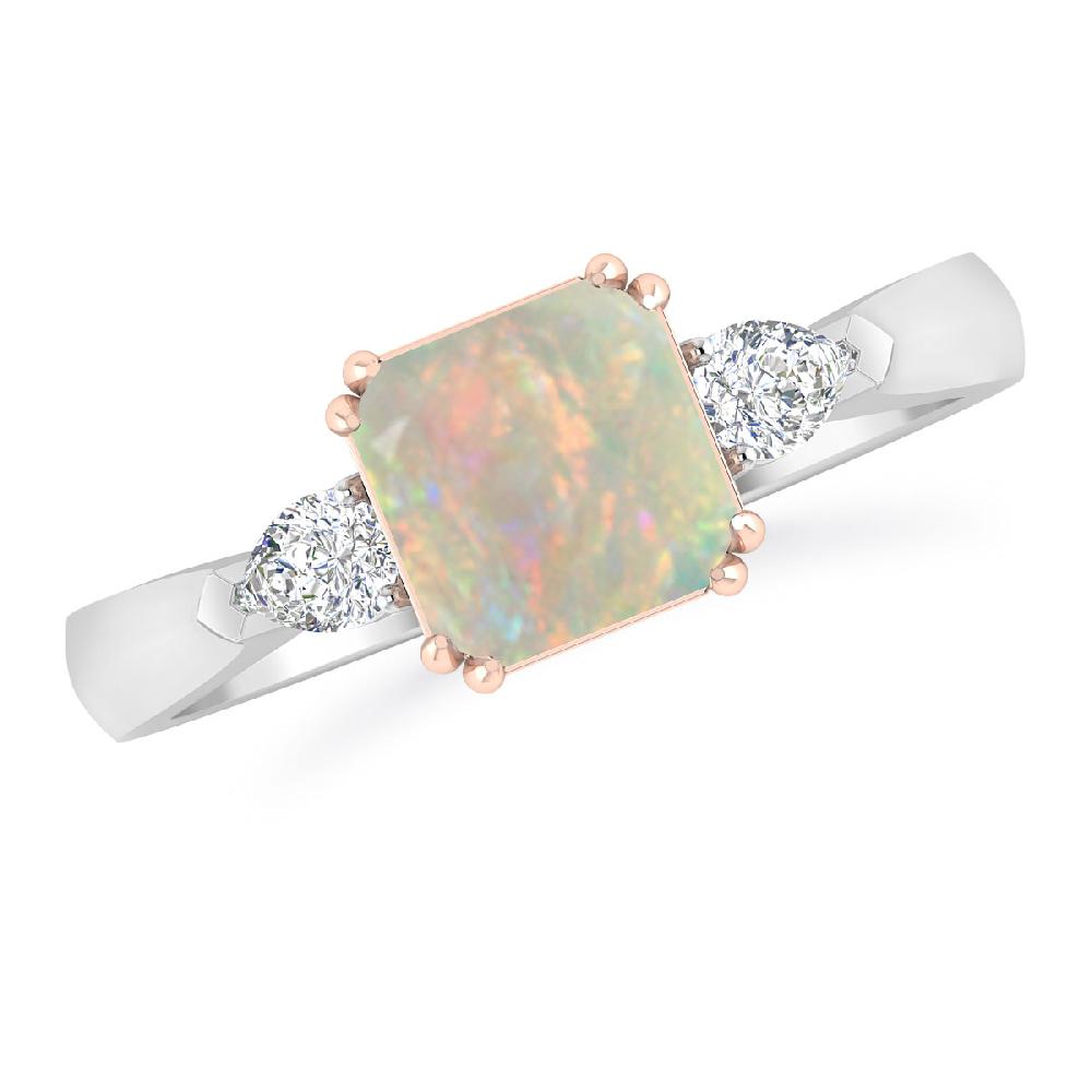 White Gold - Opal