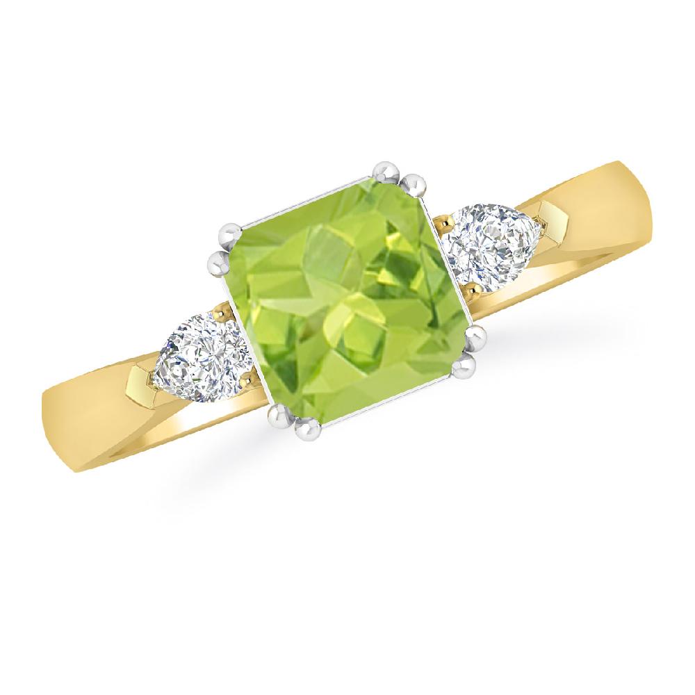 Yellow Gold - Peridot