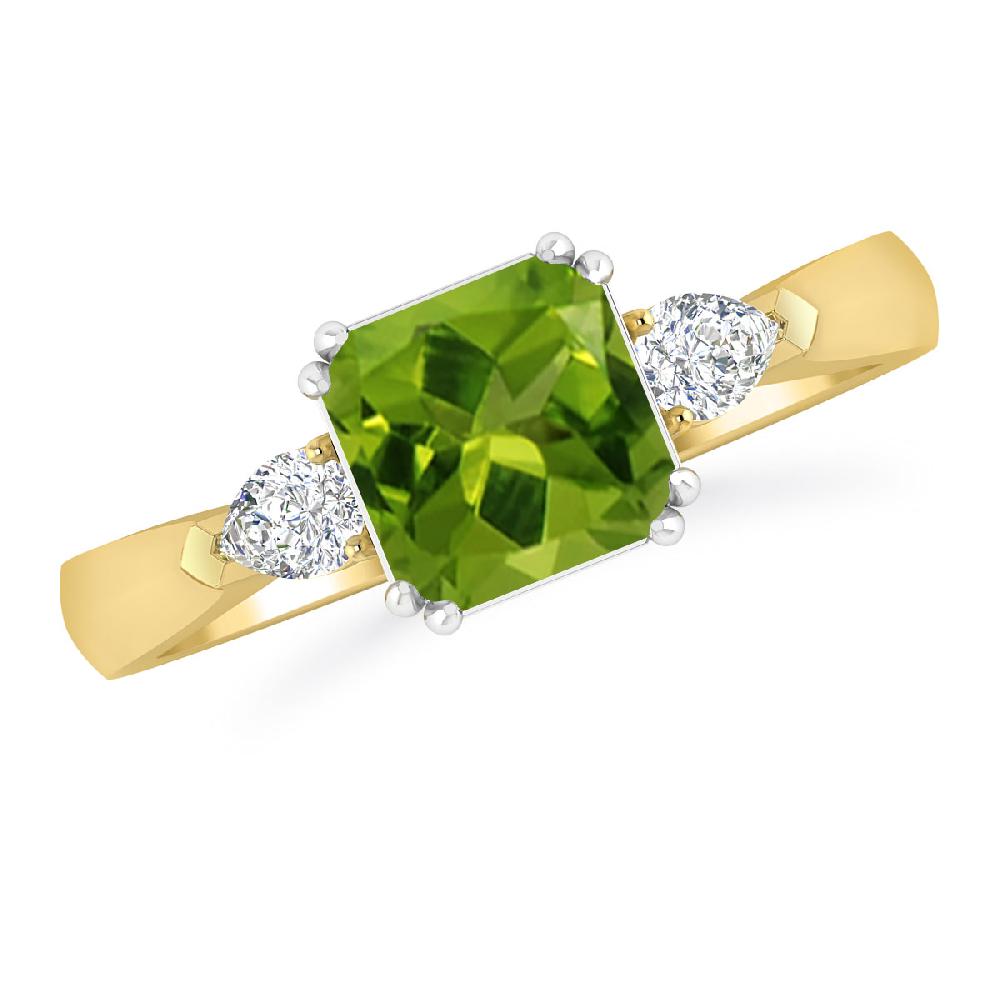 Yellow Gold - Peridot