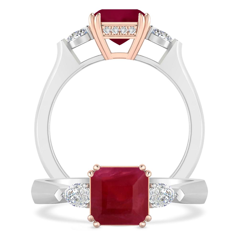 White Gold - Ruby