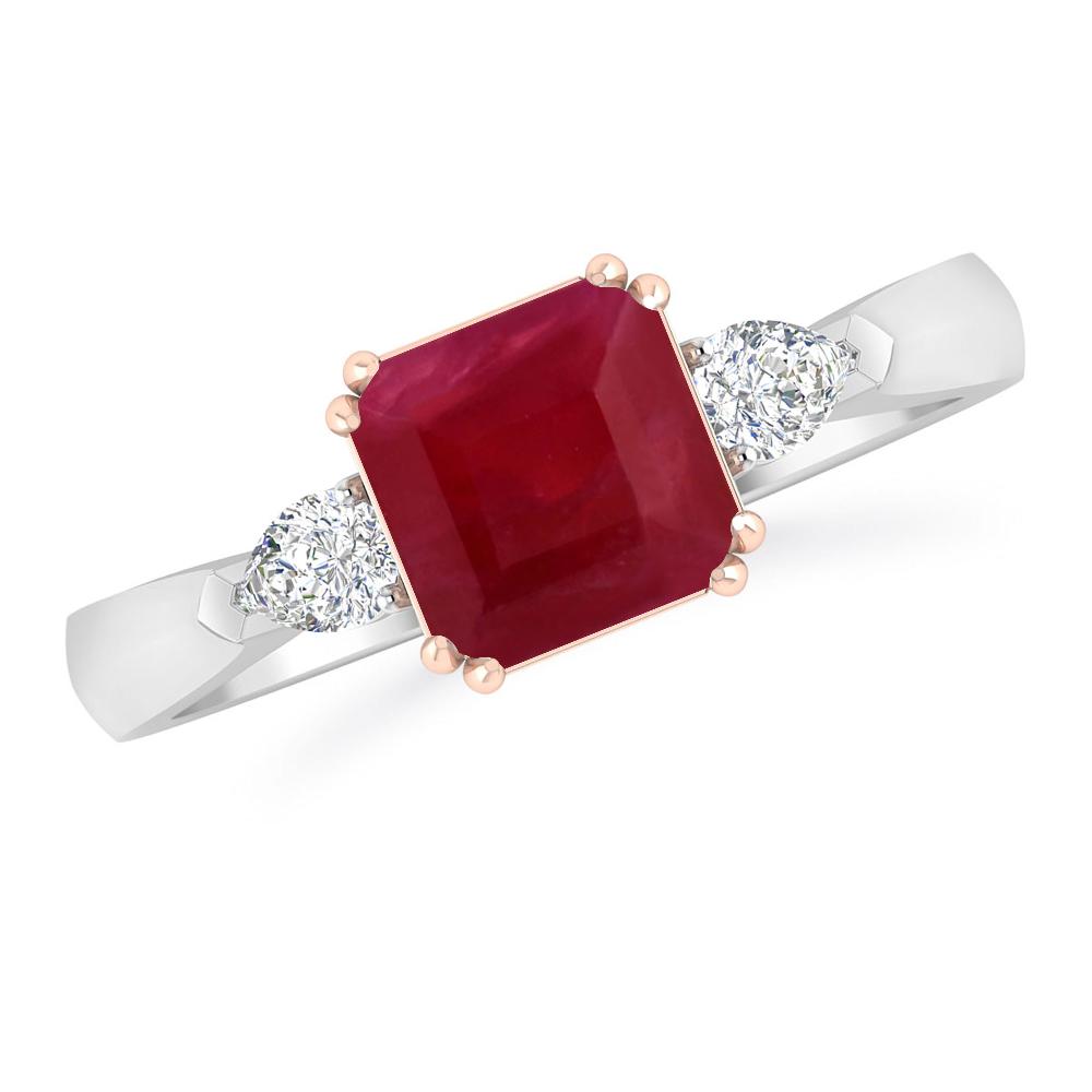 White Gold - Ruby