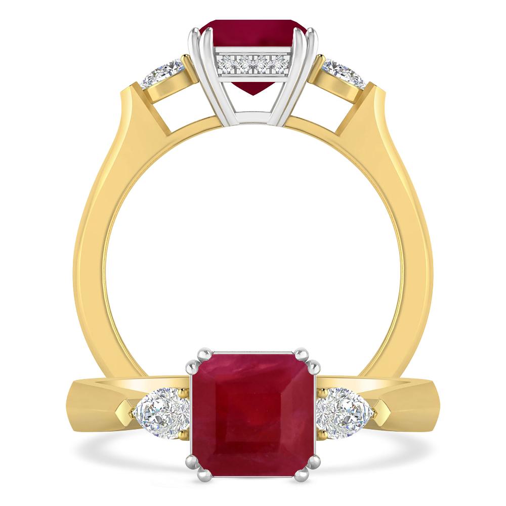 Yellow Gold - Ruby