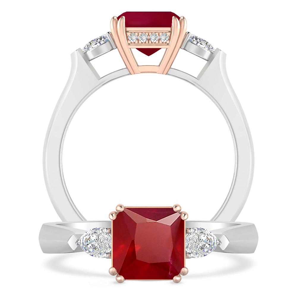 White Gold - Ruby