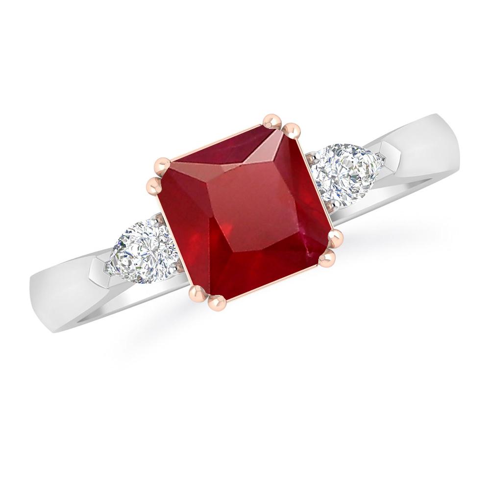 White Gold - Ruby