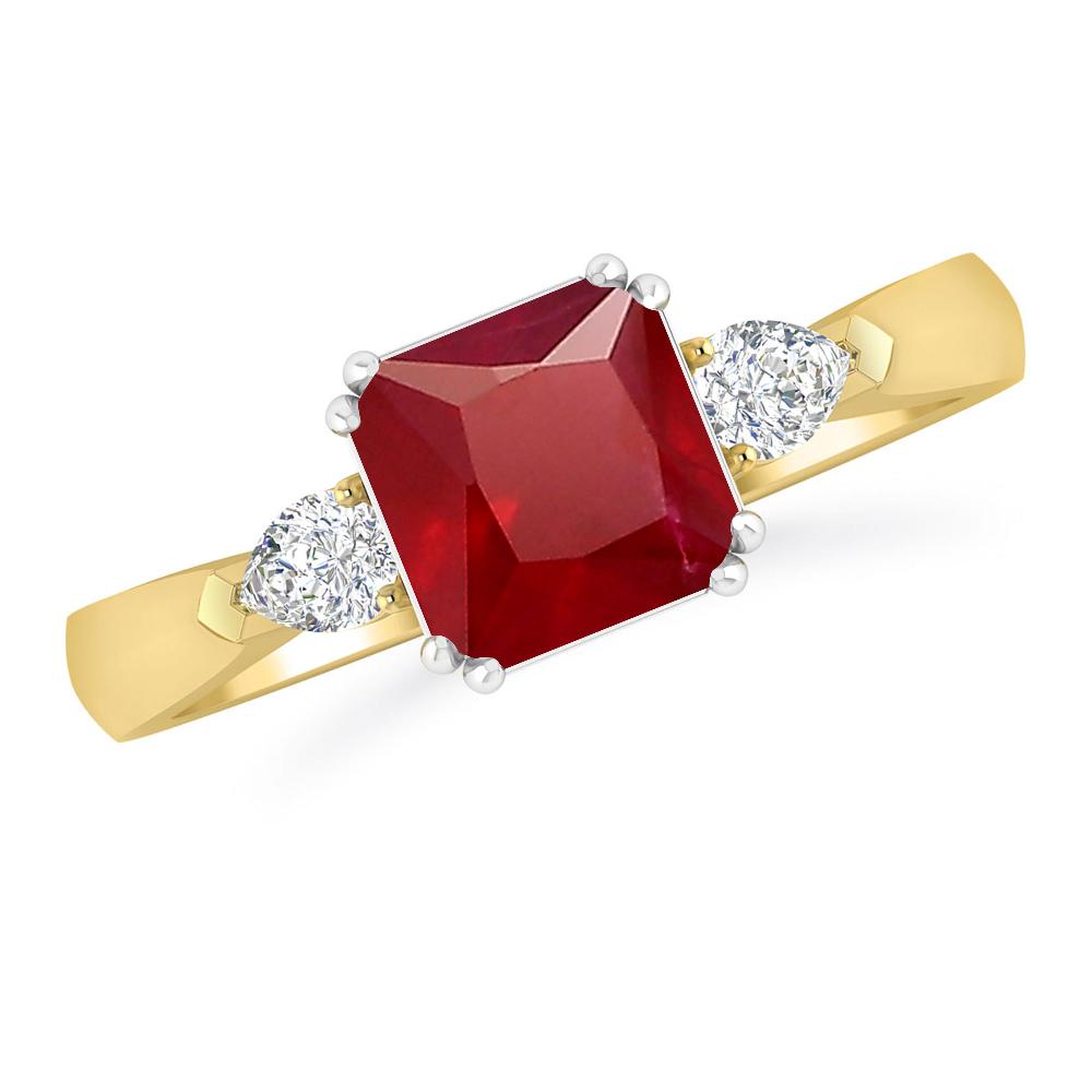 Yellow Gold - Ruby