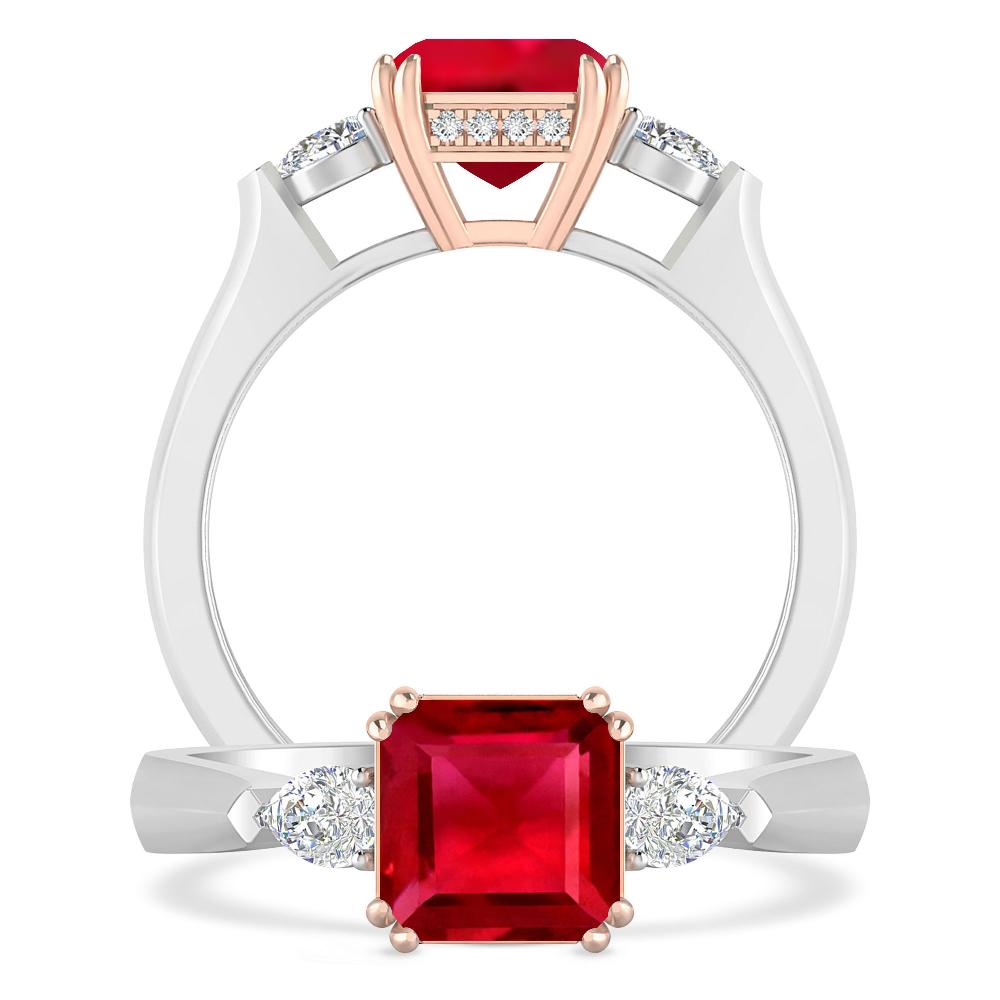 White Gold - Ruby