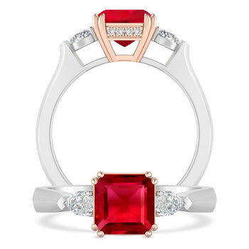 White Gold - Ruby