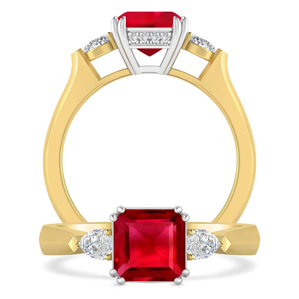 Yellow Gold - Ruby