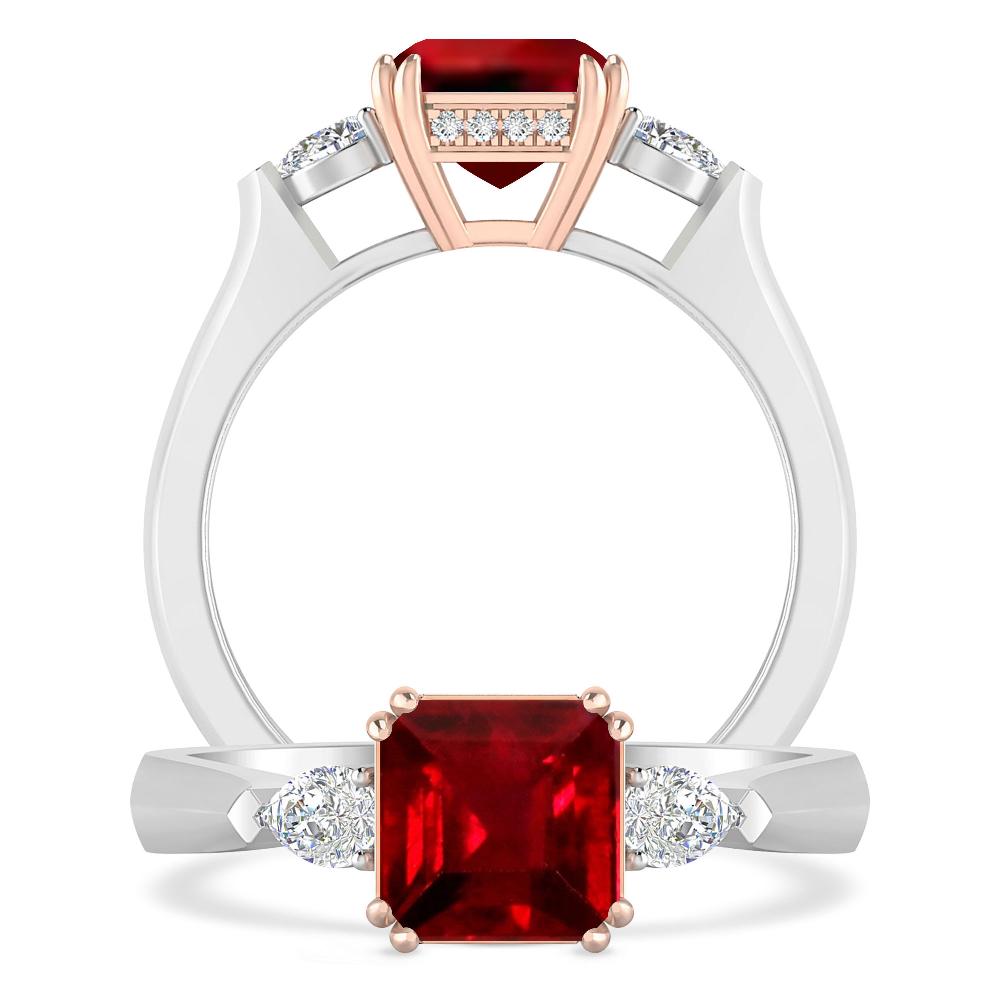 White Gold - Ruby