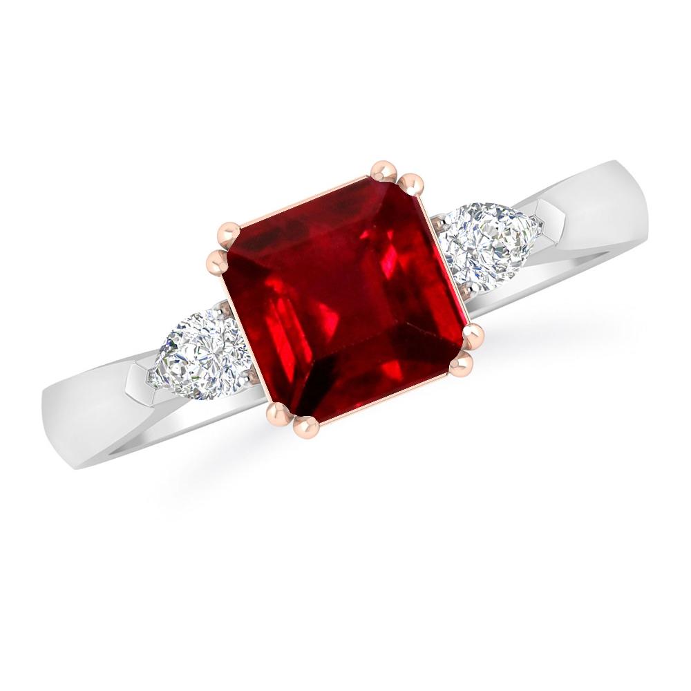 White Gold - Ruby