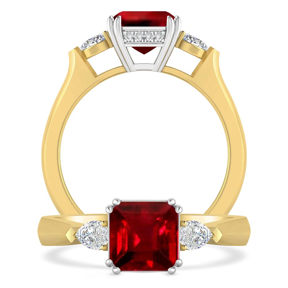 Yellow Gold - Ruby