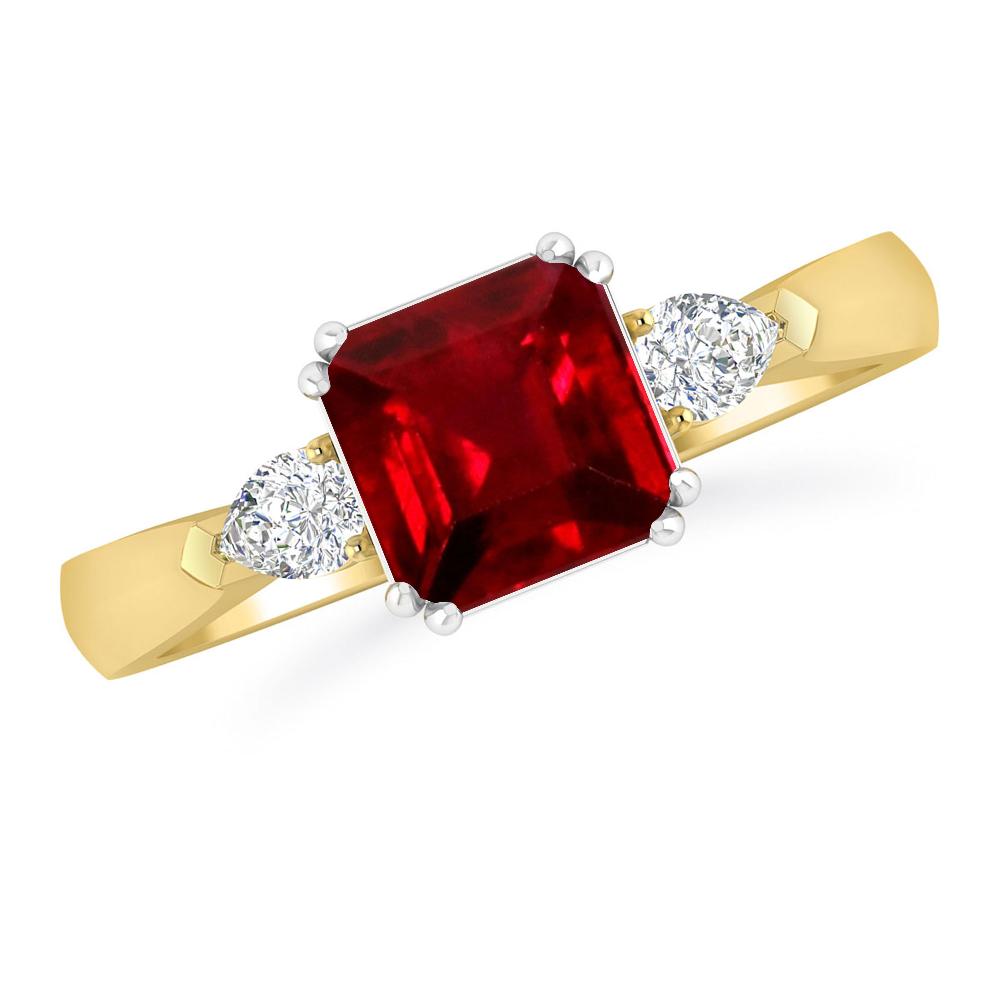 Yellow Gold - Ruby