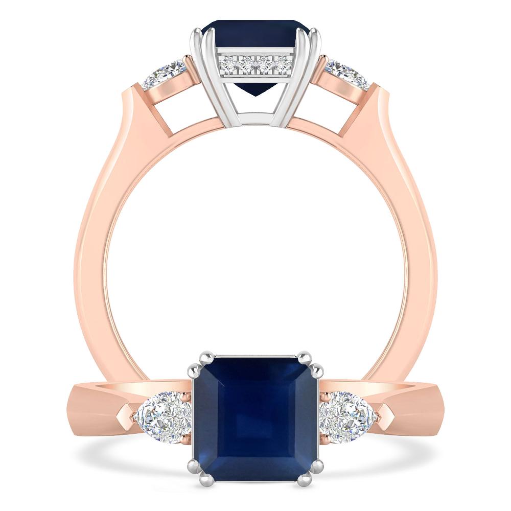 Rose Gold - Sapphire